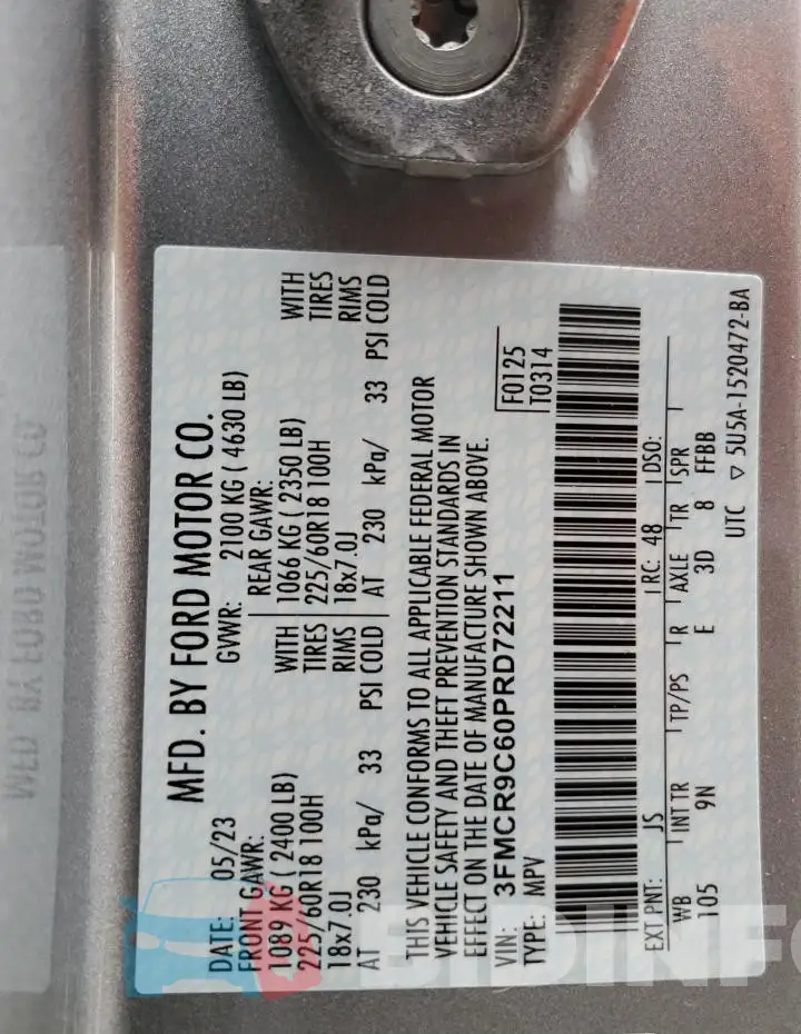 3FMCR9C60PRD72211 Photo# 14
