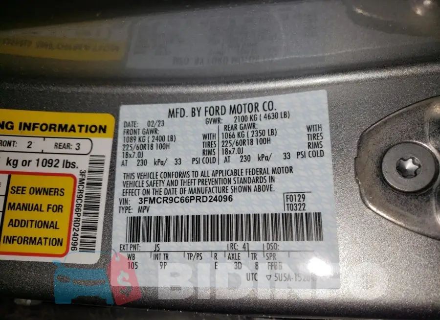 3FMCR9C66PRD24096 Photo# 12