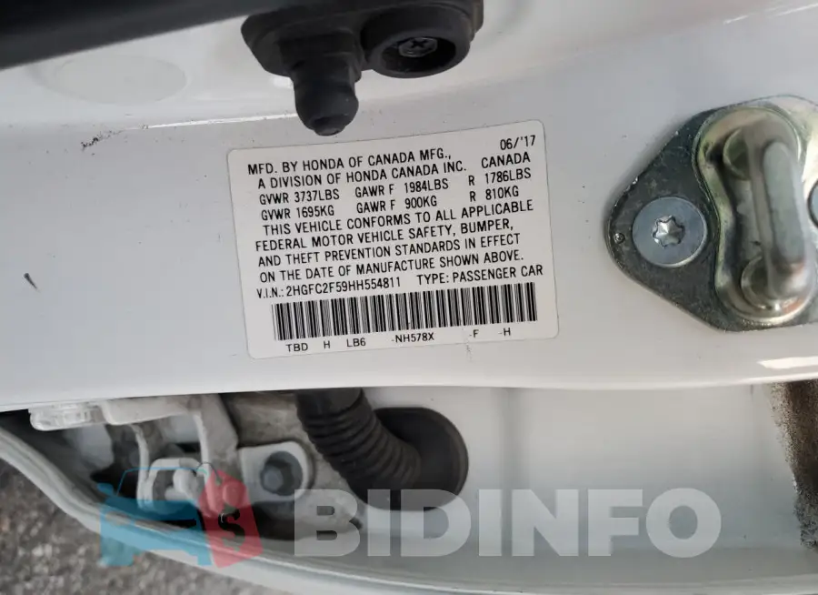 2HGFC2F59HH554811 Photo# 12