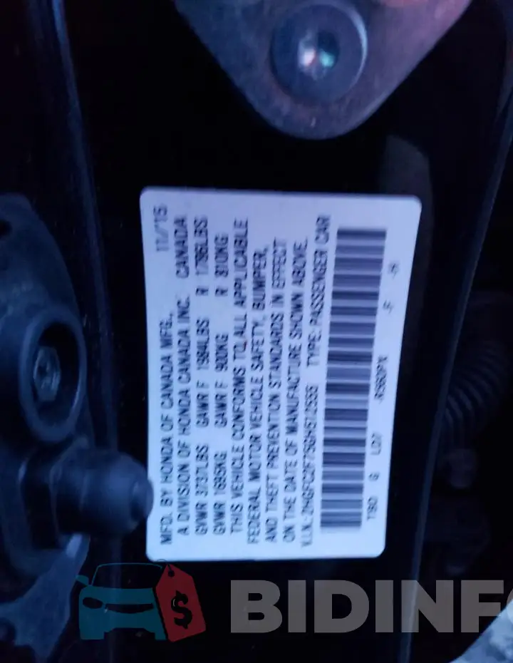 2HGFC2F75GH512555 Photo# 12