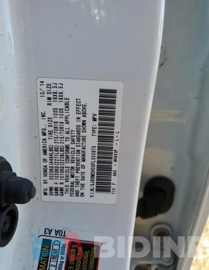 5J6RM3H3XFL000875 Photo# 14
