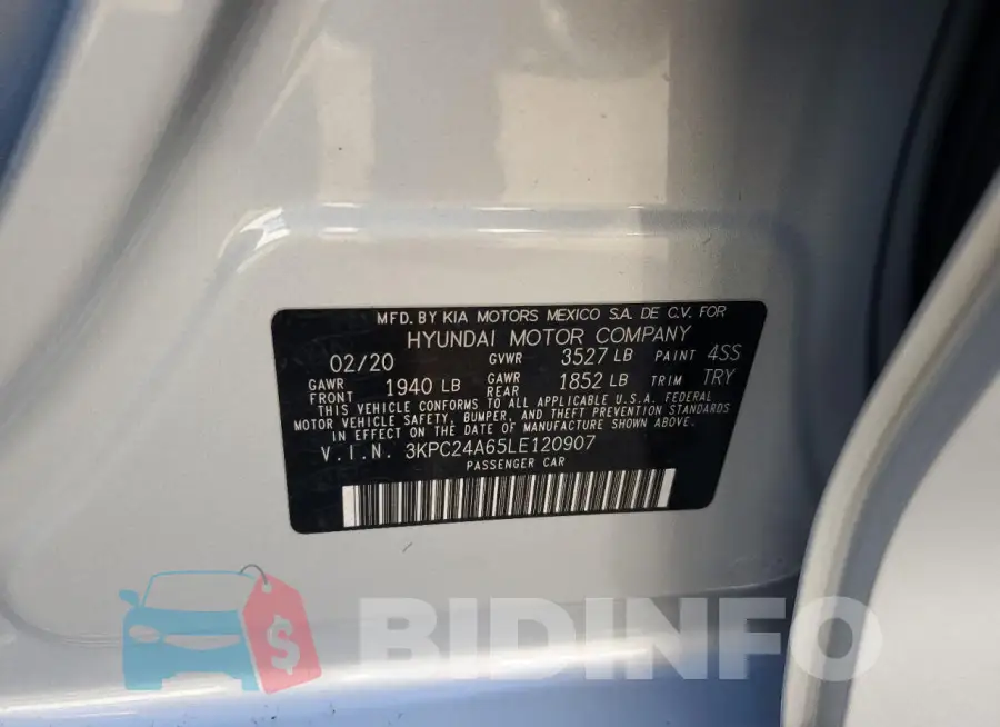 3KPC24A65LE120907 Photo# 10