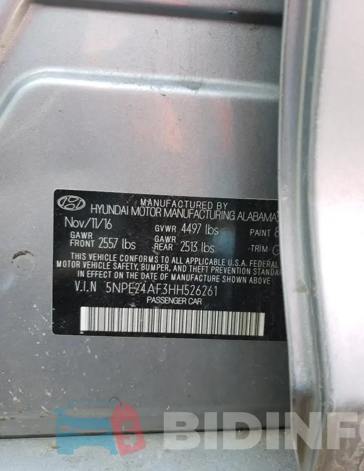 5NPE24AF3HH526261 Photo# 12