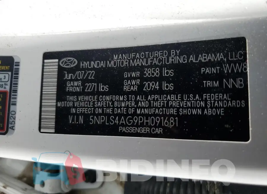5NPLS4AG9PH091681 Photo# 13