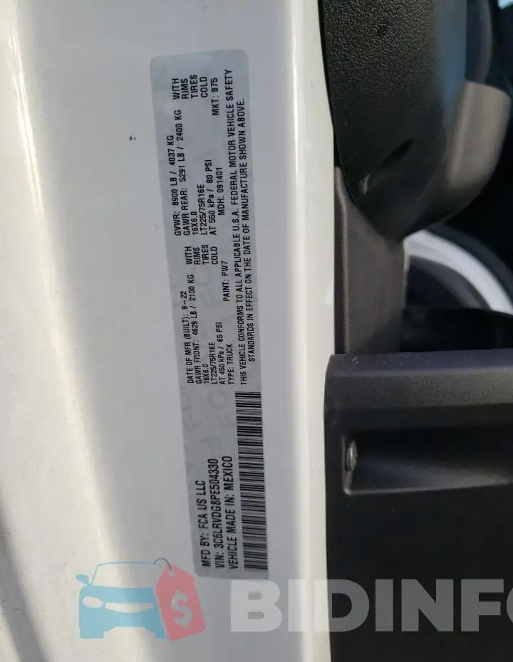3C6LRVDG8PE504330 Photo# 12
