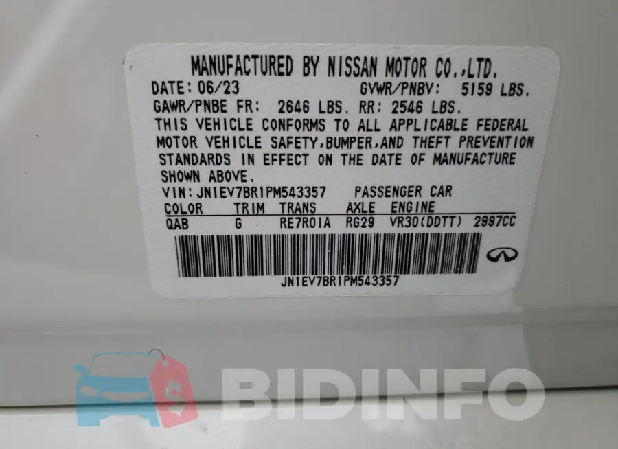 JN1EV7BR1PM543357 Photo# 12