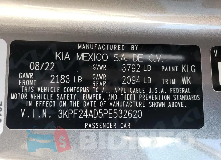 3KPF24AD5PE532620 Photo# 12
