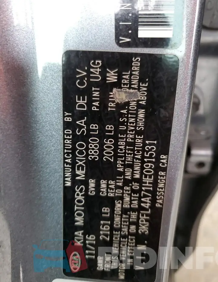 3KPFL4A71HE091531 Photo# 12