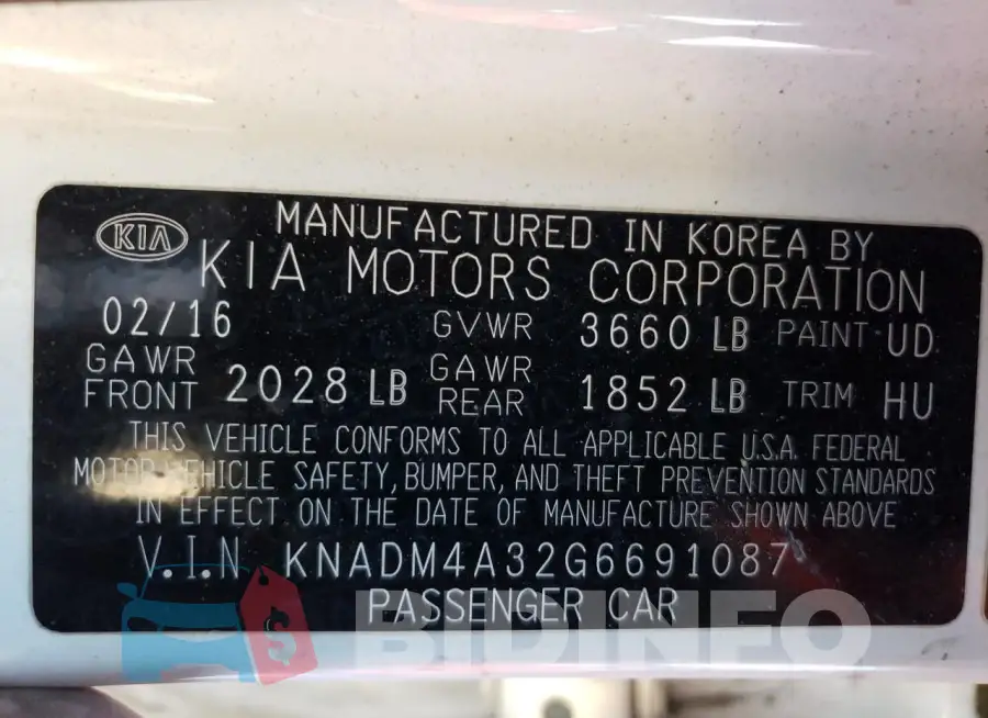 KNADM4A32G6691087 Photo# 12