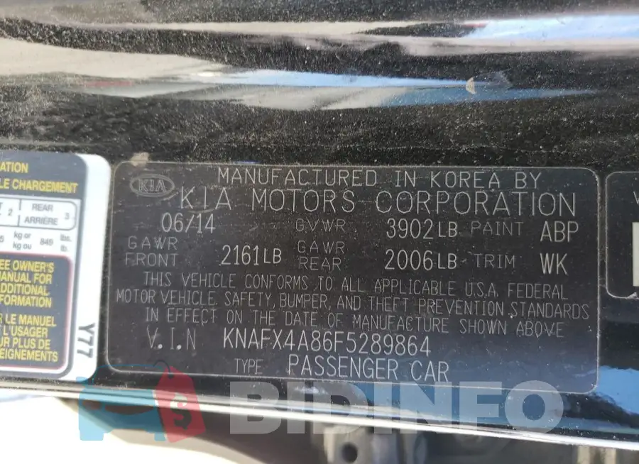 KNAFX4A86F5289864 Photo# 12