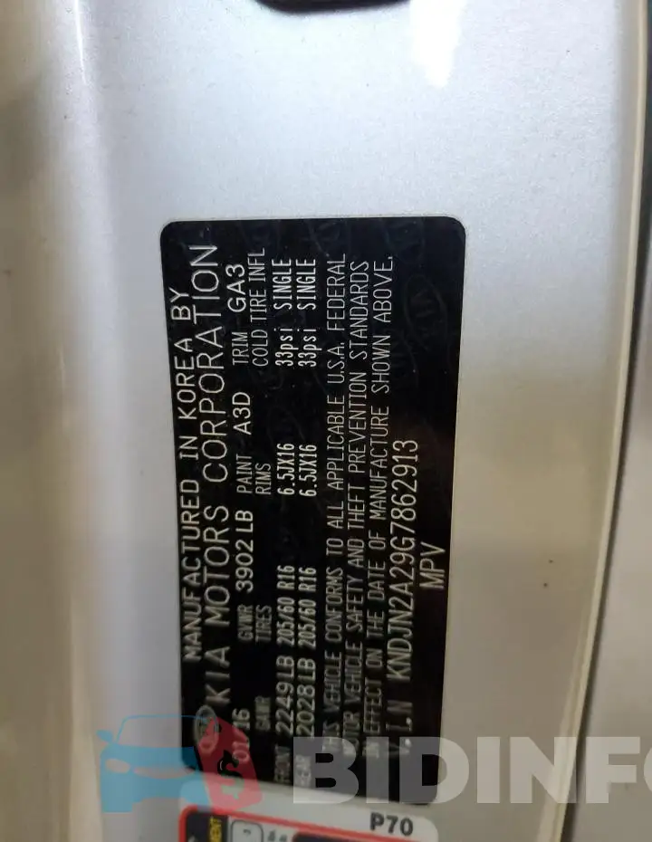 KNDJN2A29G7862913 Photo# 13