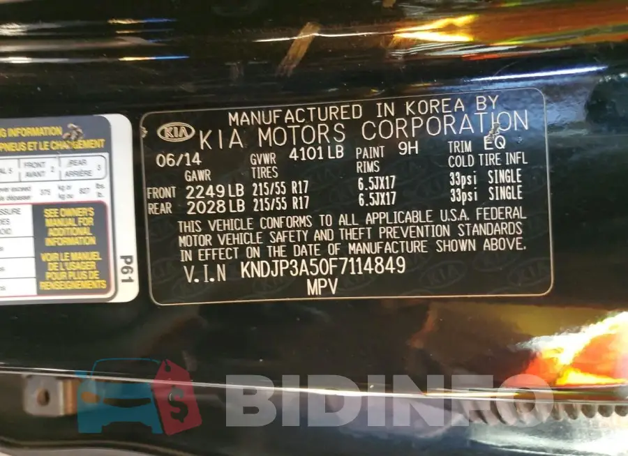 KNDJP3A50F7114849 Photo# 12