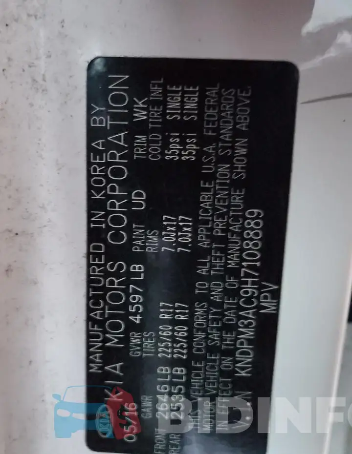 KNDPM3AC9H7108889 Photo# 13
