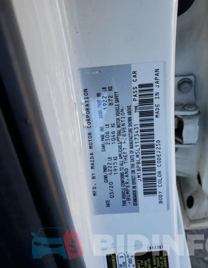 JM1BPBLM5L1173431 Photo# 12