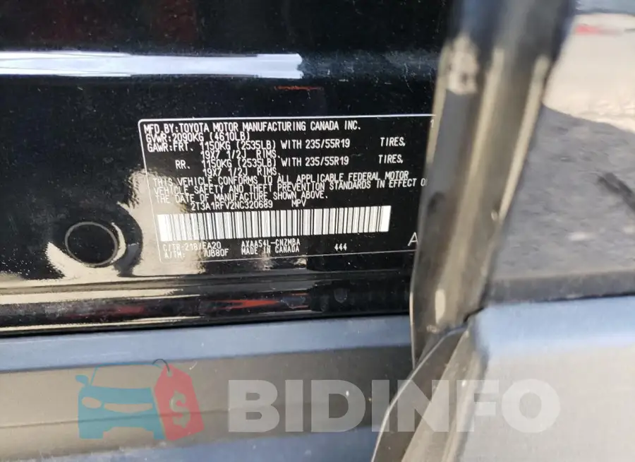 2T3A1RFV2NC320689 Photo# 12