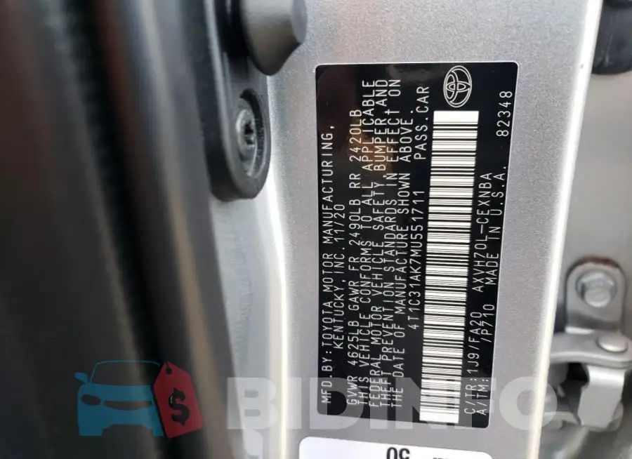4T1C31AK7MU551711 Photo# 12