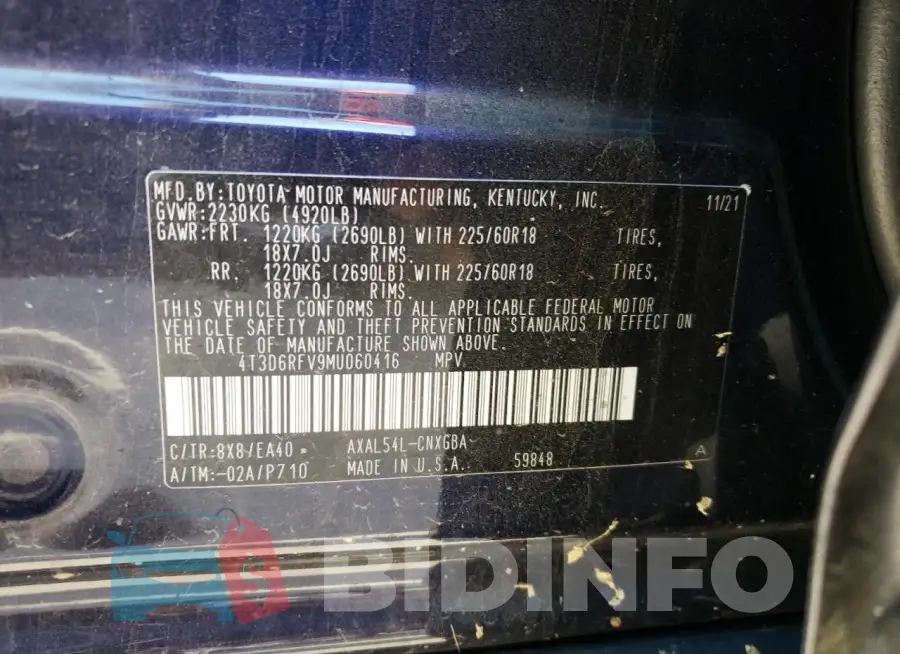 4T3D6RFV9MU060416 Photo# 12