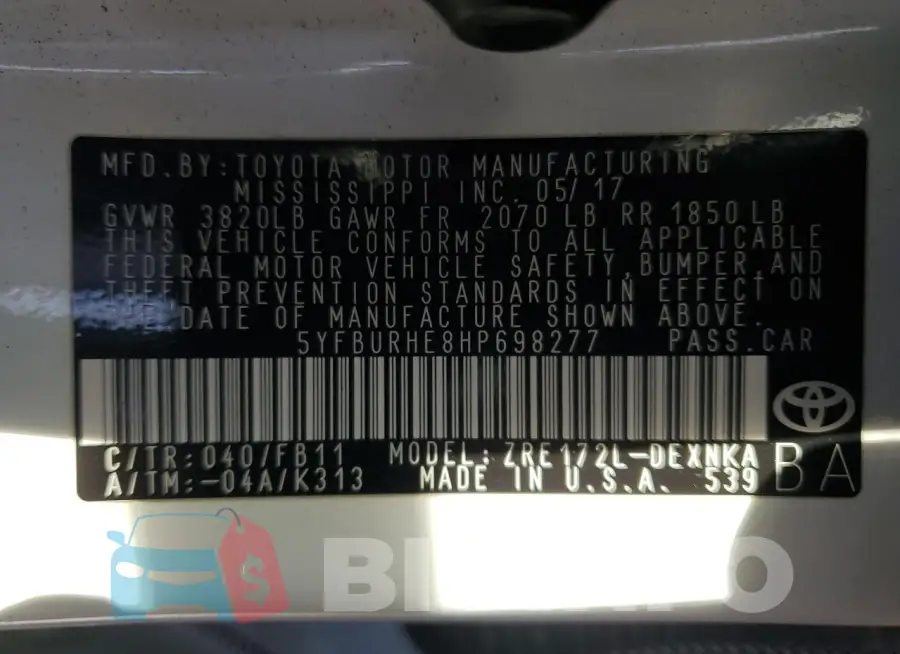 5YFBURHE8HP698277 Photo# 13