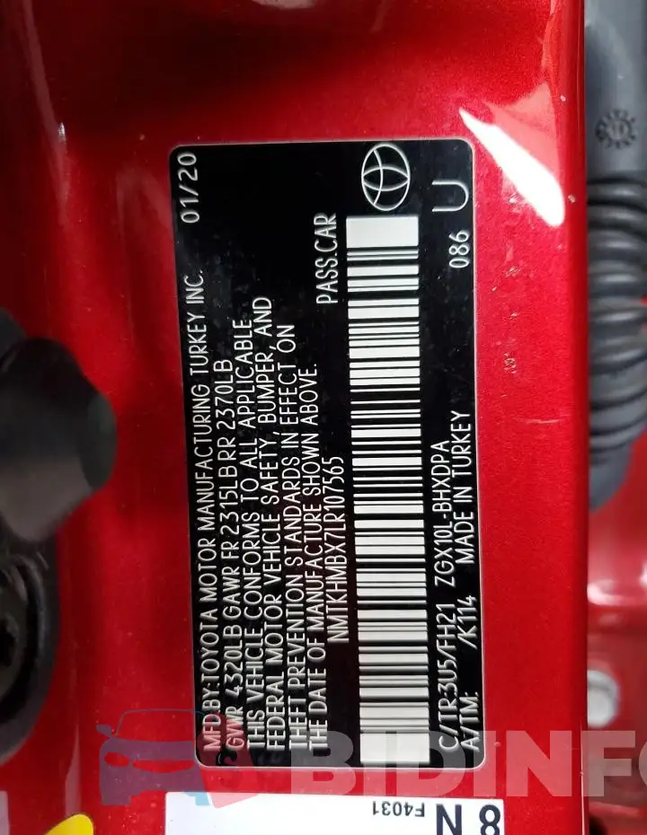 NMTKHMBX7LR107565 Photo# 12