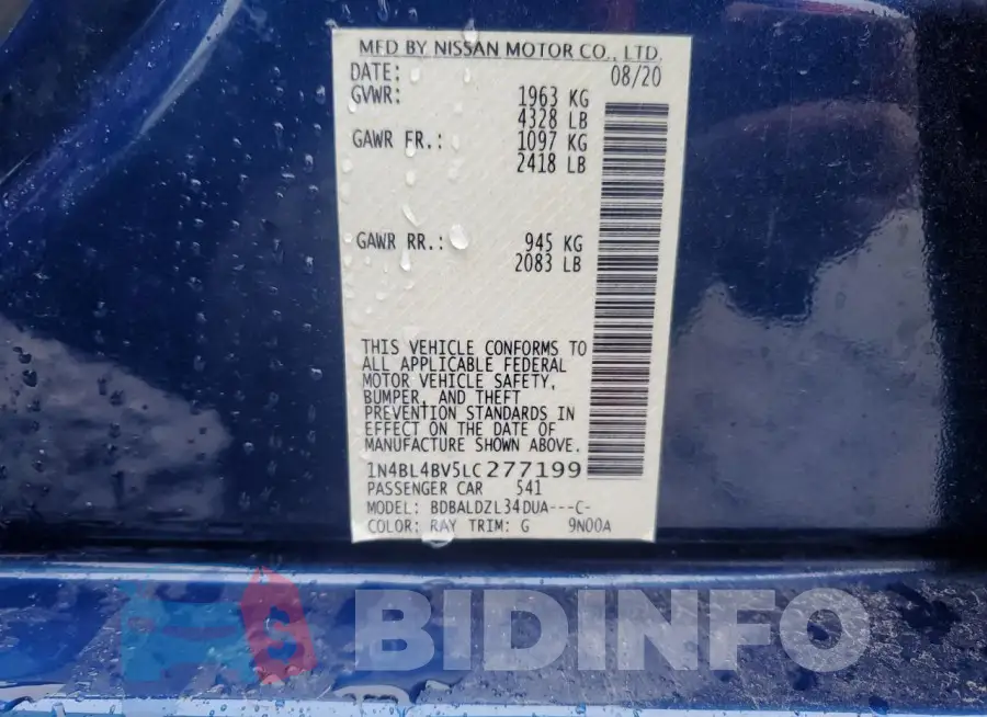 1N4BL4BV5LC277199 Photo# 12