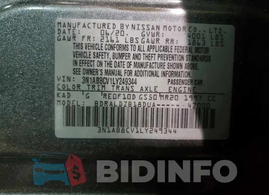 3N1AB8CV1LY249344 Photo# 12