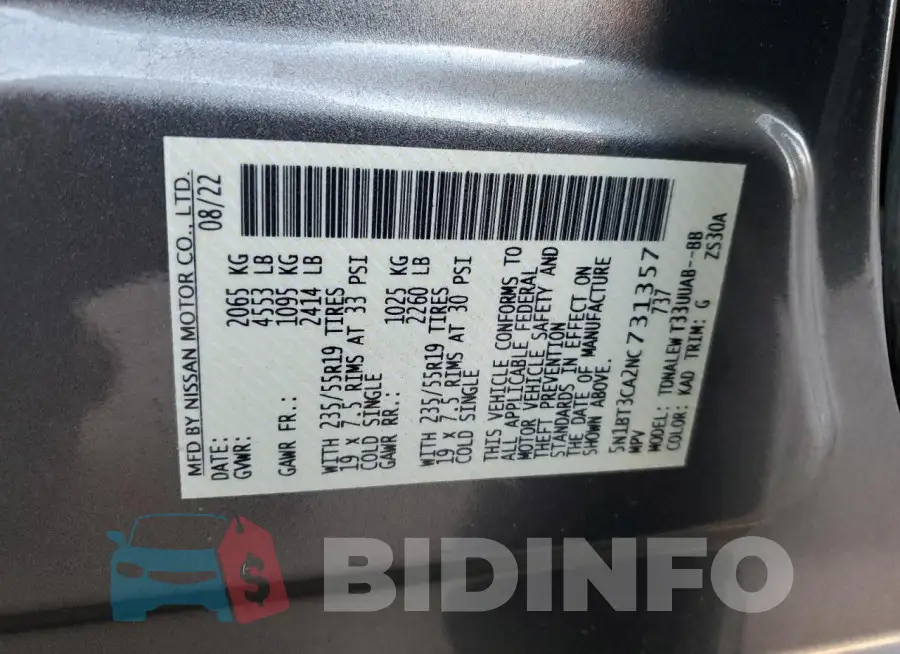5N1BT3CA2NC731357 Photo# 14
