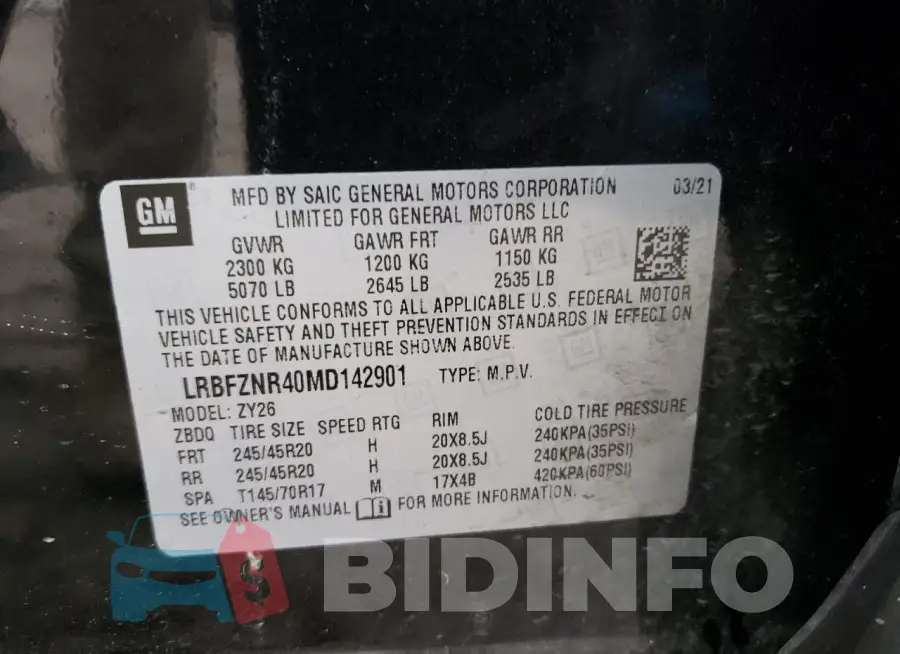 LRBFZNR40MD142901 Photo# 13