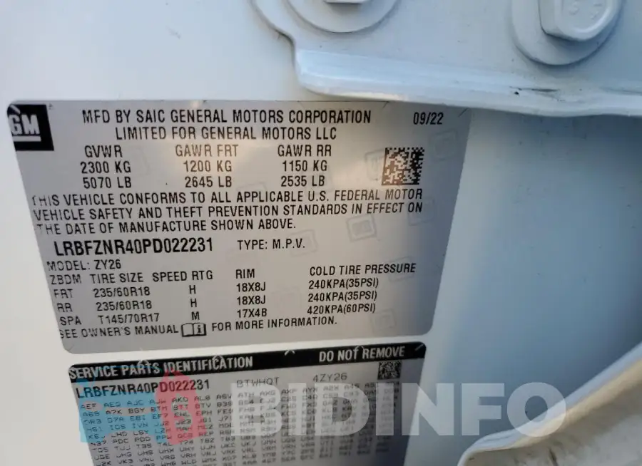 LRBFZNR40PD022231 Photo# 13