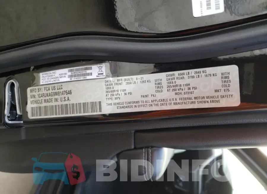 1C4RJKAG9M8147646 Photo# 14