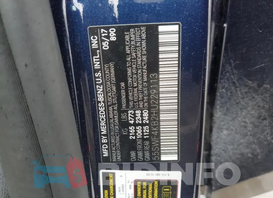 55SWF4KB2HU229113 Photo# 12