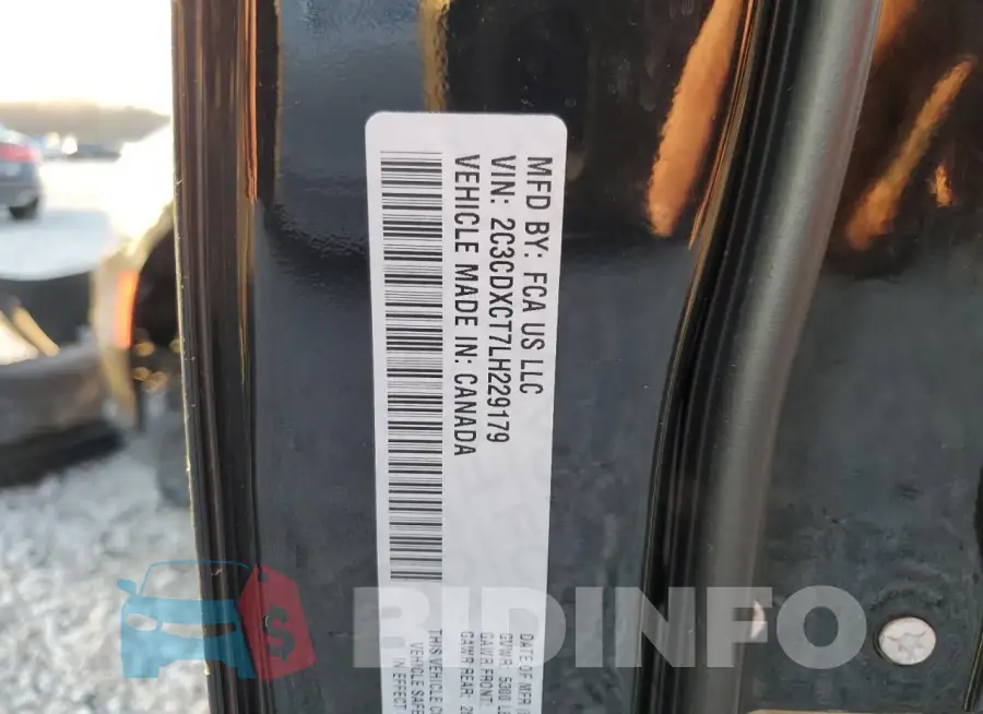 2C3CDXCT7LH229179 Photo# 12