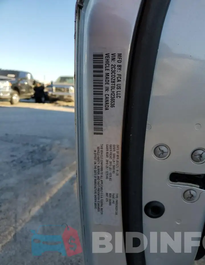 2C3CDZBT0LH236536 Photo# 12
