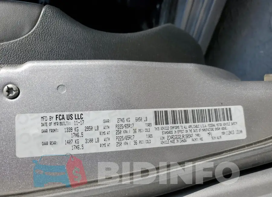 2C4RDGEG2JR150547 Photo# 12