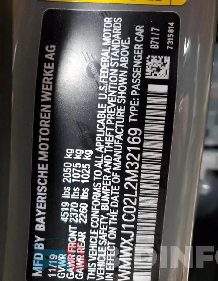 WMWXJ1C02L2M32169 Photo# 12