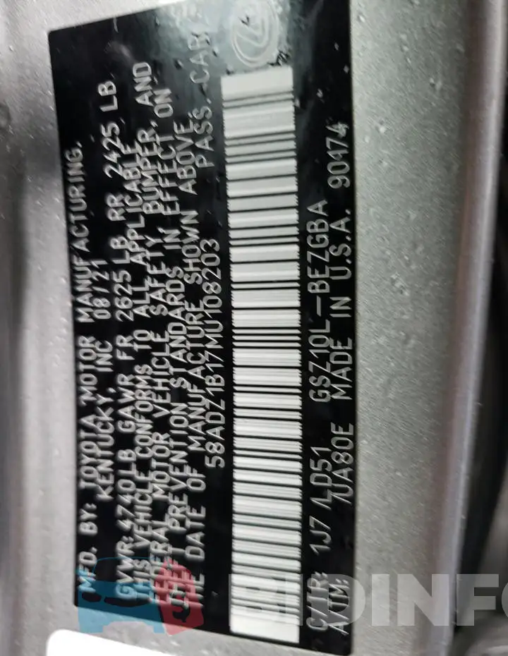 58ADZ1B17MU108203 Photo# 12