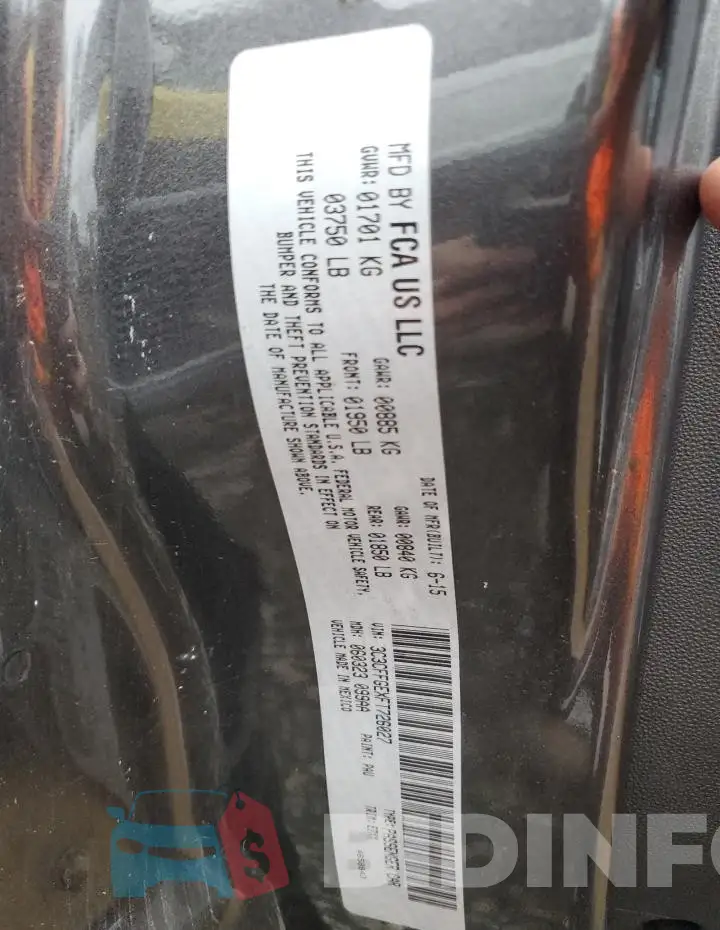 3C3CFFGEXFT726027 Photo# 13
