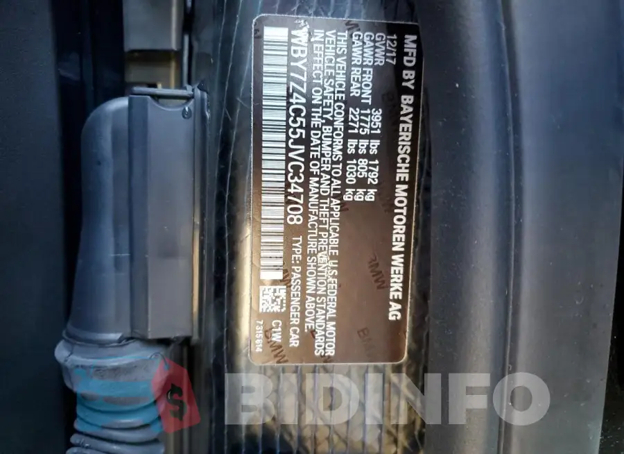 WBY7Z4C55JVC34708 Photo# 13