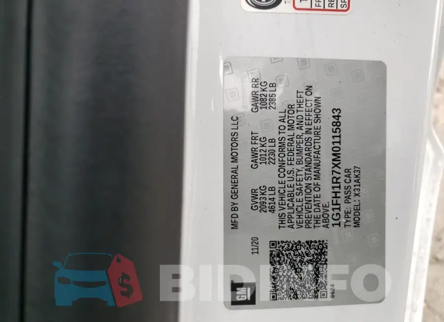 1G1FH1R7XM0115843 Photo# 12