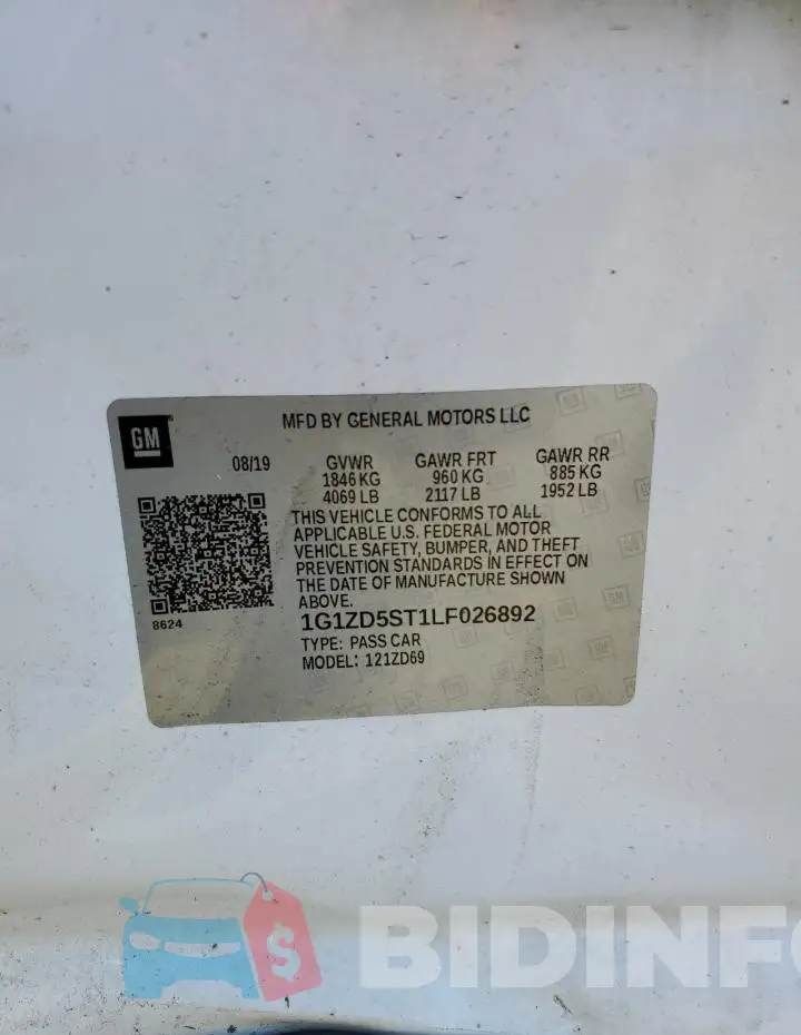 1G1ZD5ST1LF026892 Photo# 12