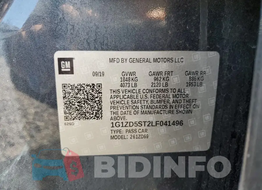 1G1ZD5ST2LF041496 Photo# 12