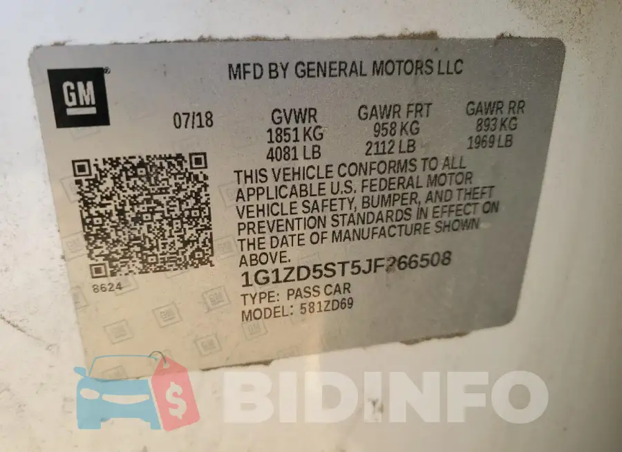 1G1ZD5ST5JF266508 Photo# 12