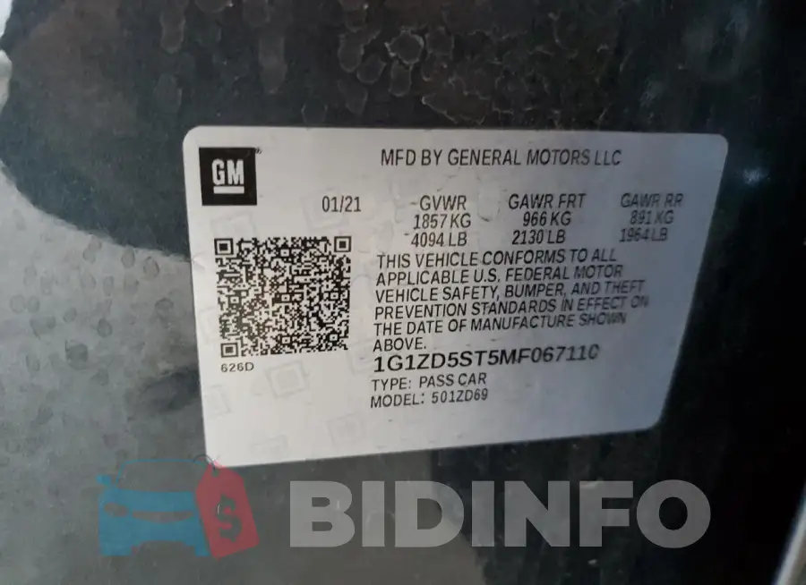 1G1ZD5ST5MF067110 Photo# 12