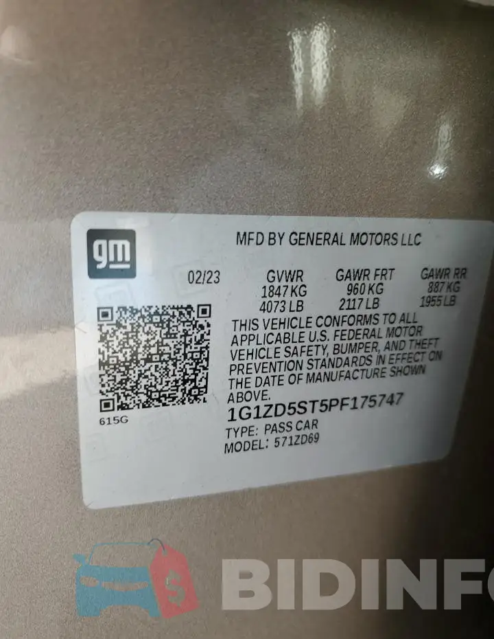 1G1ZD5ST5PF175747 Photo# 12
