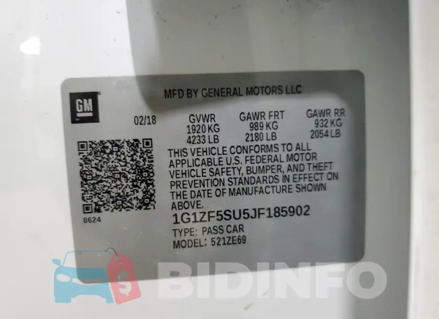 1G1ZF5SU5JF185902 Photo# 12
