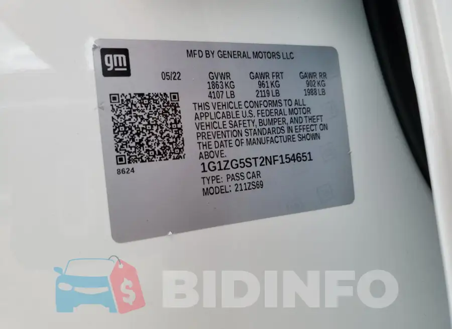 1G1ZG5ST2NF154651 Photo# 13
