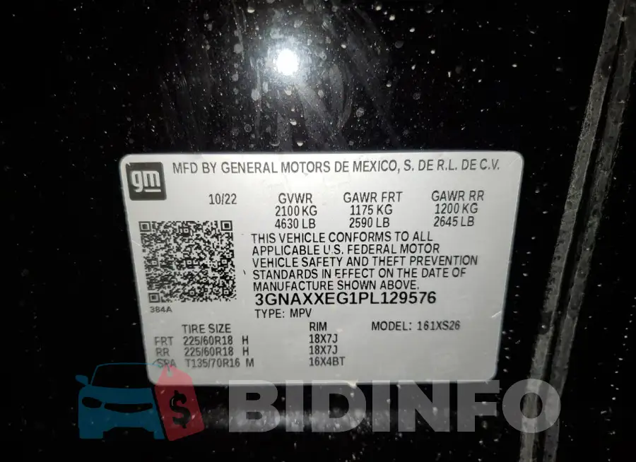 3GNAXXEG1PL129576 Photo# 13