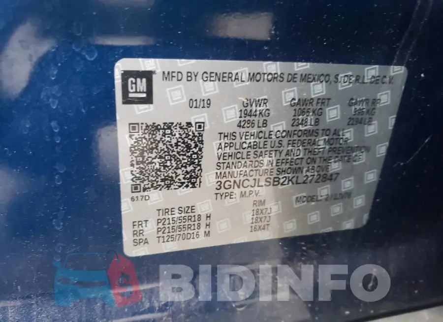 3GNCJLSB2KL272847 Photo# 12