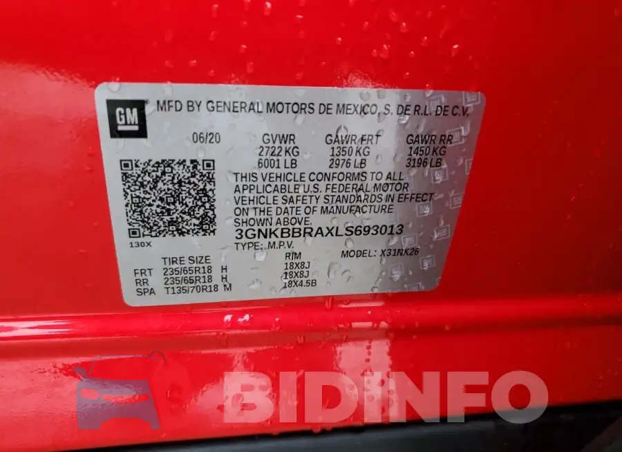 3GNKBBRAXLS693013 Photo# 13