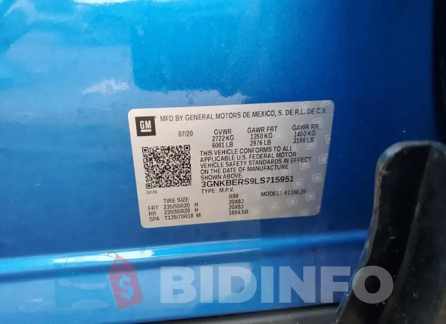 3GNKBERS9LS715951 Photo# 13