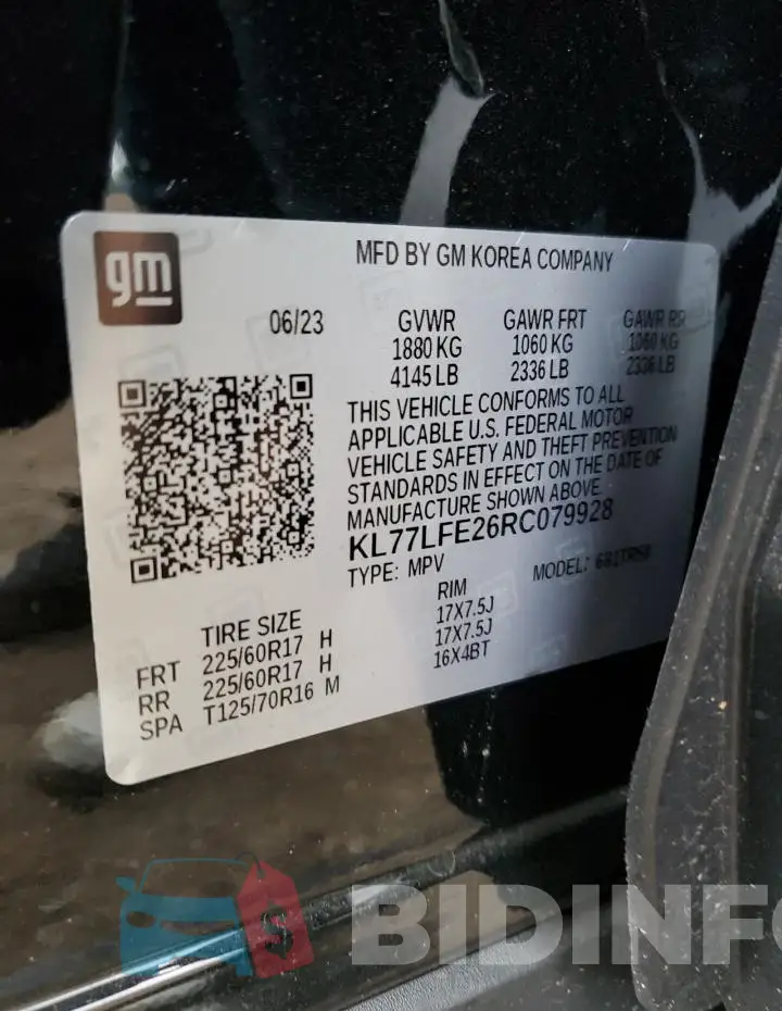 KL77LFE26RC079928 Photo# 12